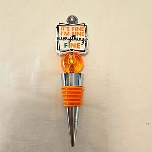 Beadable wine stopper